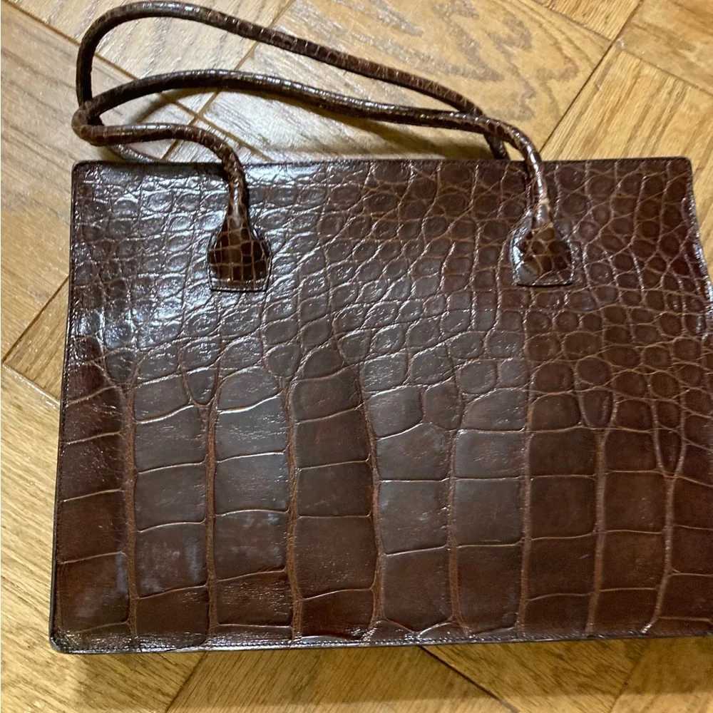 Calvin Klein Brown Leather Bag - Picture 2 of 5